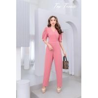 ราคา T JL13 จั้มสูทขายาว ไขว้หน้า ผ้ายืดทั้งตัว มีไซส์สาวอวบ M L36 40 L XL40 44 ชุดผู้หญิง ชุดสาวอวบ ชุดออกงานหรูๆ ชุดทำงาน แฟชั่นผู้หญิง 2022 (12844042265)