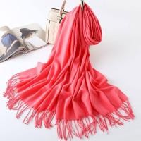 ราคา ผ้าพันคอ ผ้ากันหนาว ผ้าคลุมไหล่ แคชเมียร์ สีพื้น (15687844325)