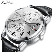 ราคา Sunlifex นาฬิกาข้อมือสำหรับผู้ชาย7004สายหนังควอตซ์กันน้ำของแท้นาฬิกาข้อมือเด็กผู้ชาย (20468532805)
