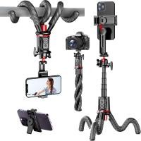 ราคา ขาตั้งแบบสามขาเซลฟี่ไร้สายพร้อมรีโมทแบบพกพาที่สามารถถอดออกได้ที่วางโทรศัพท์แท่งขยายได้พร้อมสกรู1 4ตัวสามขาที่ยืดหยุ่นสำหรับกล้องโทรศัพท์การสตรีมสด (20582665343)