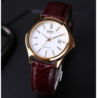 ราคา นาฬิกา Casioแท้ รุ่น MTP 1183Q 7A นาฬิกาข้อมือผู้ชาย สายหนังสีน้ำตาล หน้าปัดขาว สุดคลาสสิค ของแท้ 100 ประกันสินค้า 1 ปี (18933152487)