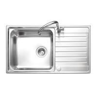 ราคา MEX รุ่น DLS80B อ่างล้างจาน 1 หลุม 1 ที่พัก ขนาดอ่าง 82 x 47 ซม สเตนเลส สตีล AISI 304 (13682441699)