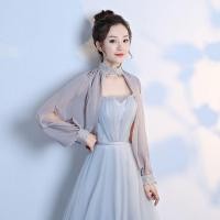 ราคา JLCWG ผ้าคลุมนุ่มเสื้อคลุมงานแต่งงานผู้หญิงแขนยาวอุปกรณ์จัดงานแต่งงานชุดราตรีคลุมเจ้าสาวผ้าคลุมไหล่ผ้าชีฟองเจ้าสาว (17360782379)