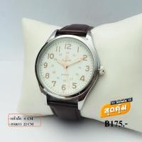 ราคา Debor นาฬิกาข้อมือผู้ชายหน้าปัดขาว สายหนัง brown (10991157900)