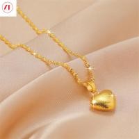 ราคา XT เครื่องประดับ3D เกาหลี24K สร้อยคอจี้ความรักฝ้าสำหรับผู้หญิง916ชุบทองดั้งเดิม (21048864632)