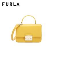 ราคา FURLA กระเป๋าถือผู้หญิง รุ่น METROPOLIS MINI TOP HANDLE HONEY (20526245872)