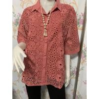 ราคา เสื้อสตรีวัยกลางคนและผู้สูงอายุ เสื้อลูกไม้ เสื้อแขนกลาง เสื้อแขนสั้นคุณภาพสูงของแม่วัยกลางคน เสื้อบาง (10715486917)