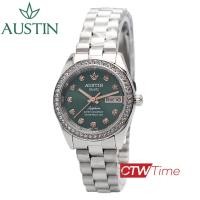 ราคา AUSTIN นาฬิกาข้อมือผู้หญิง สายสแตนเลส รุ่น AL1662T กระจก Sapphire กันรอยขีดข่วน (20878388827)