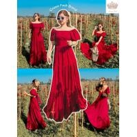 ราคา เดรสเจ้าหญิง ชุดแดง คริสมาสต์ เดรสสีแดง เดรสยาว ชุดเที่ยว ชุดไปทะเล วาเลนไทน์ ตรุษจีน ชุดออกงาน (16989028520)