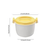 ราคา หม้อหุงข้าวไมโครเวฟหม้อตุ๋น Pastamaker ถ้วยภาชนะผักขนาดเล็กสำหรับซุปการปรุงอาหารเครื่องครัวผัก (19354947573)