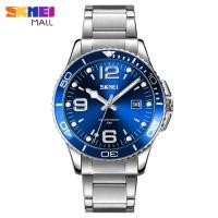 ราคา SKMEI 9278 Men Quartz Watch Luruxy นาฬิกาข้อมือแฟชั่นเรียบง่ายสายสแตนเลส30M Waterproof (15860762412)