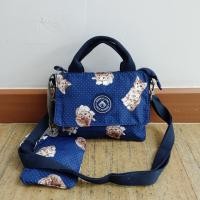 ราคา MONKEY KING กระเป๋าสะพายข้างแบบมีหูหิ้วผู้หญิง8 5นิ้วพวงกระเป๋าใบเล็ก ผ้ากันน้ำ มี3ช่องใส่ของมีช่องใส่บัตรมีซิปใน รุ่นAKB9955 (20639556104)