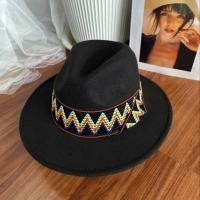 ราคา JPP SHOPหมวกปานามาสักหลาดทรงสวยมีแถบ เป็นเครื่องประดับใส่ออกงานต่างๆได้ พร้อมส่งจากไทย B087 (19965097501)