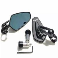 ราคา 1คู่ กระจกปลายแฮนด์ ป้องกันแสงสะท้อน CRG เลนส์แท้แบบใส หมุน 360 กระจกแต่งปลายแฮนด์ วัสดุอลูมิเนียม งานCNC (20404576143)