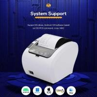 ราคา เครื่องพิมพ์ใบเสร็จความร้อน 80 มม ระบบ POS USB บลูทูธ Wifi Lan พอร์ตเครื่องพิมพ์เครื่องสำหรับห้องครัวร้านอาหาร Android Windows ม้วนกระดาษแฟกซ์ (19934079177)