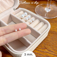 ราคา ต่างหูมุก เงินแท้ 92 5 silver earrings เครื่องประดับผู้หญิง (18673473131)