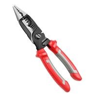 ราคา Monqiqi คีมปอกสายไฟ 9 in1คีมตัดสายไฟ คีมอเนกประสงค์ คีบปากเอียง คีมปากแหลม คีมช่างไฟฟ้า คีมย้ำหางปลา เครื่องตัดสายเคเบิล Terminal Crimping Hand Tools (20046315607)