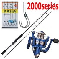 ราคา ยคุณภาพสูงครบชุดชุดรอกตกปลา พร้อมรอกหล่อเหยื่อและรอกตกปลา คันเบ็ดตกปลา 6ft คันเบ็ดครบชุด รอกสปินนิ่ง (20790878454)