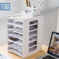 ราคา ชั้นวางเอกสาร บนโต๊ะทำงาน DIY รุ่น ชั้นวางของ ชั้นเก็บของบนโต๊ะทำงาน (21158829935)