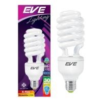 ราคา EVE หลอดประหยัดไฟ หลอดทอร์นาโด รุ่นเอ็กไฟล์ 30W แสงส้ม วอร์มไวร์ E27 1หลอด (101506874)