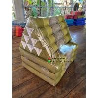 ราคา Three Fold Thai Cushion 50x167x26 cm LxWxH 100 Natural Kapok Filling Foldable Thai Mat with Triangle Cushion Headrest Thai Pillow หมอนขิด หมอนสามเหลี่ยม สิบช่องสามพับ ลายขิดผ้าไทย (20950370758)