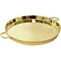 ราคา กระทะแบน กระทะทองเหลือง กระทะปิ้งย่าง ทองเหลืองแท้ แบบมีหู ขนาด9 (19564583003)