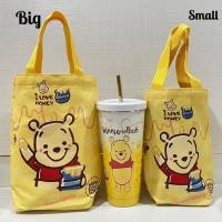 ราคา กระเป๋าถือ ผ้าแคนวาส ถุงใส่แก้วน้ำ ถุงผ้าแคนวาส ทรงสูงพร้อมฐานรองพลาสติก ลายการ์ตูน (17000671721)