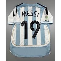 ราคา เสื้อบอล ย้อนยุค ทีมชาติ อาเจนติน่า 2006 เหย้า Retro Argentina Home พร้อมเบอร์ชื่อ 19 MESSI อาร์มบอลโลก เรโทร คลาสสิค (20462925863)
