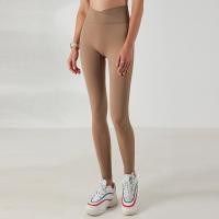 ราคา Lulus New Tight Double Sided Frosted Peach Yoga Pants Womens Nude Contrast Printed Sweatpants CK1262 (20827173073)