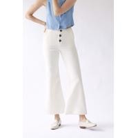 ราคา RALLY Western Slacks Off white กางเกงเอวสูงดีเทลกระดุมสีครีม (9710293594)