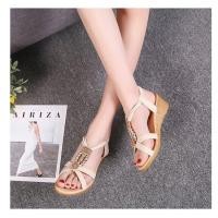 ราคา รองเท้าผู้หญิง รองเท้าแตะส้นสูง รองเท้าแตะแบบลำลอง รองเท้าส้นสูง รองเท้าส้นเตารีดแบบรัดส้น ส้นโช๊ค ดีไซน์สวย พร้อมส่ง (19764881502)