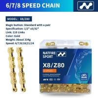 ราคา NATFIRE จักรยาน6 7 8 9 10 11 12ความเร็ว Velocidade เงิน Electroplated จักรยาน Mountain Road MTB โซ่ส่วน116 Links (21170666988)