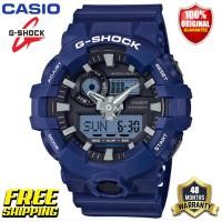 ราคา ต้นฉบับ G Shock GA700 ผู้ชายกีฬานาฬิกาคู่แสดงเวลา 200 เมตรกันน้ำกันกระแทกเวลาโลก LED แสงอัตโนมัติรับประกัน 4 ปี GA 700 2A ใหม่แท้ (20352556768)