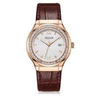 ราคา สินค้ามาใหม่ Julius นาฬิกาข้อมือผู้หญิง รุ่น JA 1395 สายหนัง หน้าปัดทรงถังเบียร์ แบรนด์เกาหลี แฟชั่นฮิตของแท้ (20871882774)
