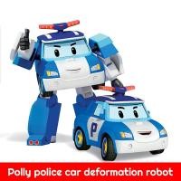 ราคา Haitai หุ่นยนต์ของเล่น Robocar Poli หม้อแปลงดึงกลับหุ่นยนต์รถเด็กของเล่น Roboค็ Poli รูปการกระทำสำหรับเด็ก (11810584261)