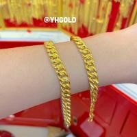 ราคา สร้อยข้อมือทอง2สลึง YHGOLD ลายเลสโปร่งเงา ปารีสสลับลาย ทองคำแท้96 5 (18880070886)