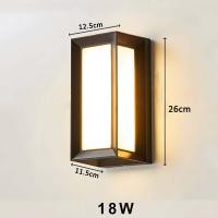 ราคา GEJIESE LED โคมไฟติดผนังสมัยใหม่โคมไฟติดผนังในร่มและกลางแจ้ง IP66กันน้ำขึ้นลงไฟทางเดินสำหรับบ้านบันไดห้องนอนข้างเตียงห้องน้ำแส ไฟ led ติดผนัง (21059127837)
