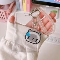 ราคา Card Holder Photo Holder Transparent Card Holder Credit ID Card Holder Cute Card Holder Wrist Coil Keychain Wrist Coil (20213541809)