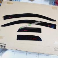 ราคา กันสาด Toyota Revo สีดำโลโก้แดง ใส่ปี 2015 2024 ใส่ตอนเดียว แคป และ 4 ประตู (9574921961)