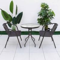 ราคา SUM ชุดโต๊ะเก้าอี้หวาย เก้าอี้ะสนาม โต๊ะหวาย ชุดโต๊ะสนาม เก้าอี้หวายเทียม เฟอร์นิเจอร์สวนหรูหรา (15980526879)