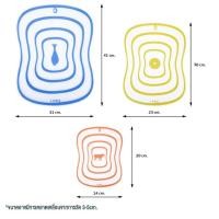 ราคา เขียงพลาสติก เขียงกันลื่น มี 3 ขนาดให้เลือก สําหรับหั่นผัก ผลไม้ เขียงแบบใส แผ่นพลาสติก คละสี (20478348027)