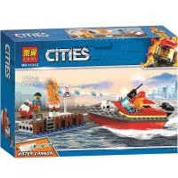 ราคา LEGO City Fire Boat 60109 Fire Vehicle General Administration 60110 Boys and Childrens Assembly Lego puzzle block toys (20709821733)