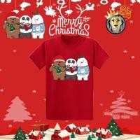 ราคา เสื้อยืดคริสต์มาส เสื้อยืดแพนด้าคริสต์มาส เสื้อยืดปีใหม่ เสื้อยืดน่ารักสำหรับคู่รัก (20963284952)