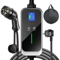 ราคา จัดส่งจากไทย Type2 EV Charger กล่องชาร์จแบบพกพา Type2 EV Charger 16A 32A 5M 3 5 7 2KW สายชาร์จ EV พร้อมกระเป๋าของขวัญ (20113643524)