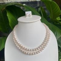 ราคา ชุดเชทไข่มุกแท้ ภูเก็ต สร้อยคอ2สายคุ่ ต่างหู มีใบรับประกันมุก (12744104865)