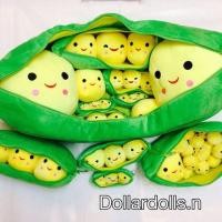 ราคา ตุ๊กตาถั่วเเทยอน หรือ ถั่วลันเตา แสนจะน่ารัก ข้างในตัวจะมีถั่ว 3 เม็ด น่ารัก เล่นได้ กอดได้ (20468929414)