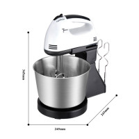 ราคา 2L 180W เครื่องตีไข่ เครื่องตีแป้งแบบตั้งโต๊ะ เครื่องตีครีมไฟฟ้าในครัวเรือน เครื่องผสมและเครื่องนวดแป้ง เครื่องตีไข่ แบบตั้งโต๊ะ ของอบ (18852000598)