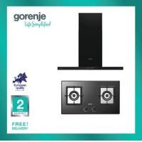 ราคา ชุดเตาแก๊ส เครื่องดูดควัน แบบติดตั้งฝัง 90 ซม Model GTW722B TH WHT9SYB Gorenje (20925038482)