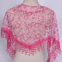 ราคา ผ้าพันคอลูกไม้ลายดอกไม้ผ้าคลุมไหล่สตรีแฟชั่นสามเหลี่ยม1ชิ้น (11215639258)