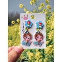 ราคา ต่างหูหนีบเด็ก ลายการ์ตูน สำหรับเด็ก มียางรองกันเจ็บ เลือกลายได้ (20849934220)